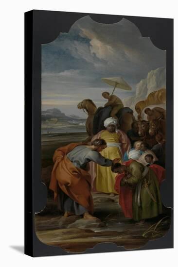 Saint Philip Baptizes the Eunuch, Jacob De Wit-Jacob De Wit-Stretched Canvas