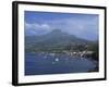 Saint Pierre Bay, with Mont Pele Volcano, Martinique, West Indies, Caribbean, Central America-Thouvenin Guy-Framed Photographic Print