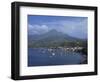 Saint Pierre Bay, with Mont Pele Volcano, Martinique, West Indies, Caribbean, Central America-Thouvenin Guy-Framed Photographic Print