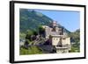 Saint-Pierre Castle, Saint Pierre, Aosta Valley, Italian Alps, Italy, Europe-Nico Tondini-Framed Photographic Print