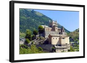Saint-Pierre Castle, Saint Pierre, Aosta Valley, Italian Alps, Italy, Europe-Nico Tondini-Framed Photographic Print
