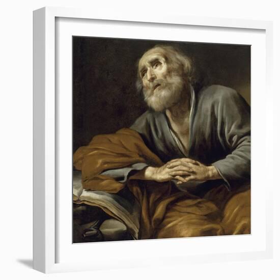 Saint Pierre repentant-Claude Vignon-Framed Giclee Print