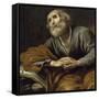 Saint Pierre repentant-Claude Vignon-Framed Stretched Canvas