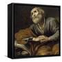 Saint Pierre repentant-Claude Vignon-Framed Stretched Canvas