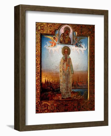 Saint Porphyrius of Gaza, End of 19th C-Osip Semionovich Chirikov-Framed Giclee Print