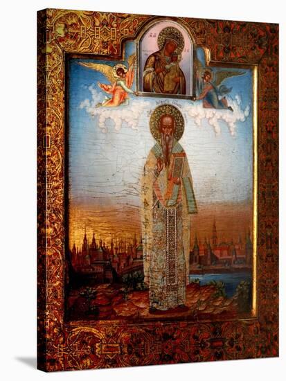 Saint Porphyrius of Gaza, End of 19th C-Osip Semionovich Chirikov-Stretched Canvas