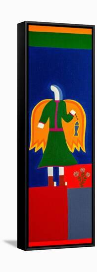 Saint Raphäel Archangel,2019 (oil on linen)-Cristina Rodriguez-Framed Stretched Canvas