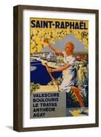 Saint-Raphael, circa 1930-J. Munier-Framed Giclee Print