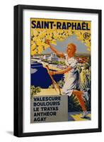 Saint-Raphael, circa 1930-J. Munier-Framed Giclee Print