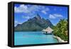 Saint Regis Bora Bora Resort, Bora Bora, French Polynesia, South Seas Pr-Norbert Eisele-Hein-Framed Stretched Canvas