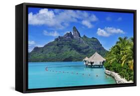 Saint Regis Bora Bora Resort, Bora Bora, French Polynesia, South Seas Pr-Norbert Eisele-Hein-Framed Stretched Canvas