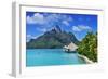 Saint Regis Bora Bora Resort, Bora Bora, French Polynesia, South Seas Pr-Norbert Eisele-Hein-Framed Photographic Print