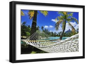 Saint Regis Bora Bora Resort, Bora Bora, French Polynesia, South Seas Pr-Norbert Eisele-Hein-Framed Photographic Print