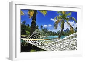 Saint Regis Bora Bora Resort, Bora Bora, French Polynesia, South Seas Pr-Norbert Eisele-Hein-Framed Photographic Print