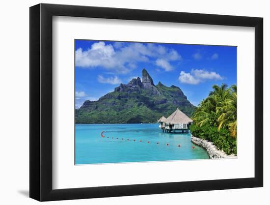 Saint Regis Bora Bora Resort, Bora Bora, French Polynesia, South Seas Pr-Norbert Eisele-Hein-Framed Photographic Print