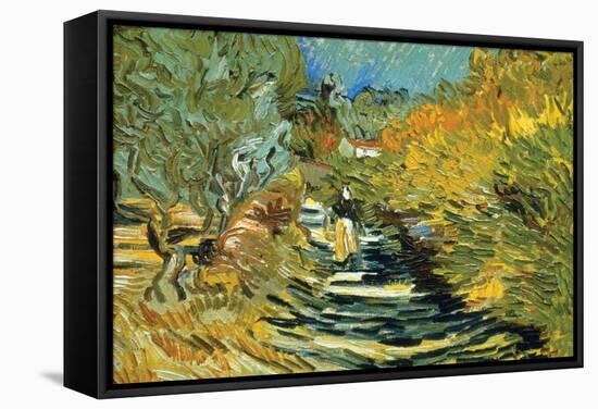 Saint-Remy-Vincent van Gogh-Framed Stretched Canvas