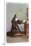 Saint Rita Praying-null-Framed Art Print