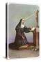 Saint Rita Praying-null-Stretched Canvas