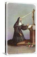 Saint Rita Praying-null-Stretched Canvas