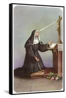 Saint Rita Praying-null-Framed Stretched Canvas