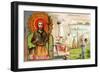 Saint Roch, Patron Saint of Plasterers, Laundry Workers and Dogs, C.1910-null-Framed Giclee Print