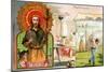 Saint Roch, Patron Saint of Plasterers, Laundry Workers and Dogs, C.1910-null-Mounted Giclee Print