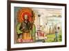 Saint Roch, Patron Saint of Plasterers, Laundry Workers and Dogs, C.1910-null-Framed Giclee Print