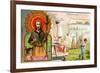 Saint Roch, Patron Saint of Plasterers, Laundry Workers and Dogs, C.1910-null-Framed Giclee Print