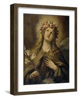 Saint Rosalia, Ca. 1697, Italian School-Luca Giordano-Framed Giclee Print