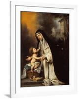 Saint Rose of Lima, 1670-Bartolomé Estebàn Murillo-Framed Giclee Print