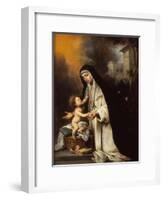 Saint Rose of Lima, 1670-Bartolomé Estebàn Murillo-Framed Giclee Print