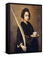 Saint Rufina-Diego Velazquez-Framed Stretched Canvas