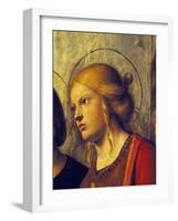 Saint's Face, Detail from Madonna with Child and Saints-Giovanni Battista-Framed Giclee Print