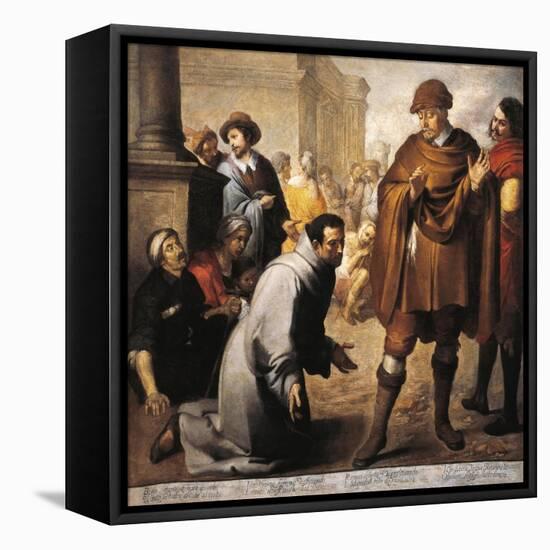 Saint Salvador of Horta and Inquisitor of Aragon-Bartolome Esteban Murillo-Framed Stretched Canvas