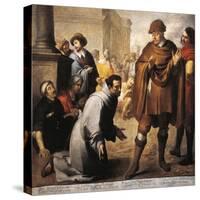 Saint Salvador of Horta and Inquisitor of Aragon-Bartolome Esteban Murillo-Stretched Canvas