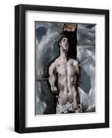 Saint Sebastian, 1610-1614-El Greco-Framed Giclee Print