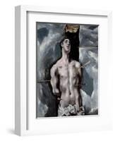 Saint Sebastian, 1610-1614-El Greco-Framed Giclee Print