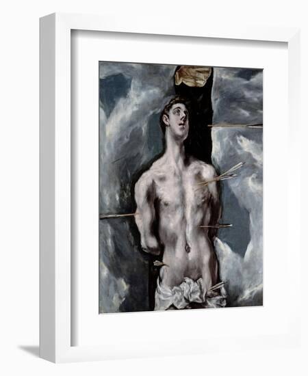 Saint Sebastian, 1610-1614-El Greco-Framed Giclee Print