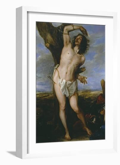 Saint Sebastian, 1656-Don Juan Carreno de Miranda-Framed Giclee Print