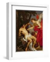 Saint Sebastian and the Angel-Sir Anthony Van Dyck-Framed Giclee Print