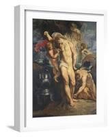 Saint Sebastian Tended by Angels, 1601-02-Peter Paul Rubens-Framed Giclee Print