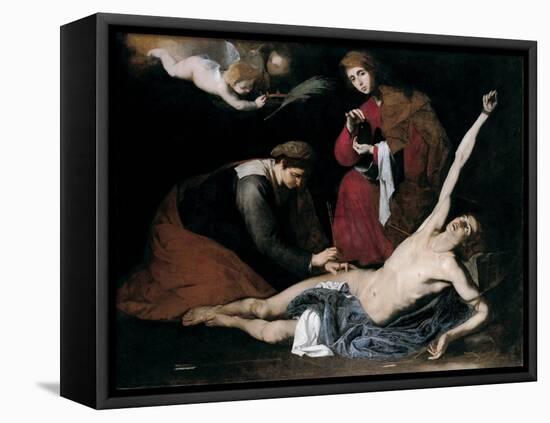 Saint Sebastian Tended by the Holy Women, C. 1621-José de Ribera-Framed Stretched Canvas