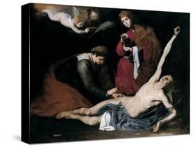 Saint Sebastian Tended by the Holy Women, C. 1621-José de Ribera-Stretched Canvas