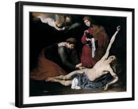 Saint Sebastian Tended by the Holy Women, C. 1621-José de Ribera-Framed Giclee Print