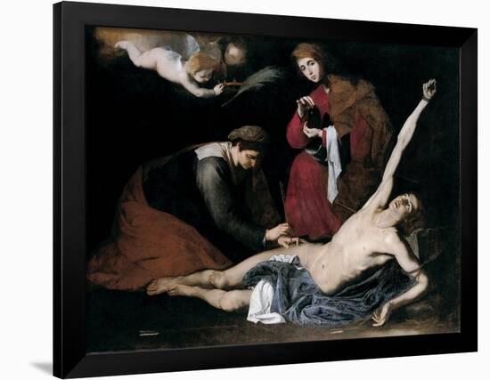 Saint Sebastian Tended by the Holy Women, C. 1621-José de Ribera-Framed Giclee Print