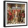 Saint Sebastian with Saints Liberale, Gregory, Francis and Roch-Giovanni Di Niccolo Mansueti-Framed Giclee Print