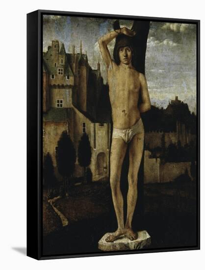 Saint Sebastian-Antonello da Messina-Framed Stretched Canvas