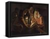 Saint Sébastien à la lanterne-Georges de La Tour-Framed Stretched Canvas