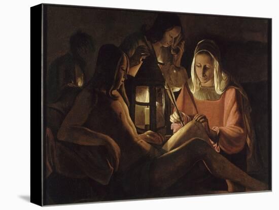 Saint Sébastien à la lanterne-Georges de La Tour-Stretched Canvas