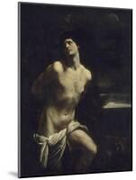 Saint Sébastien martyr dans un paysage-Guido Reni-Mounted Giclee Print